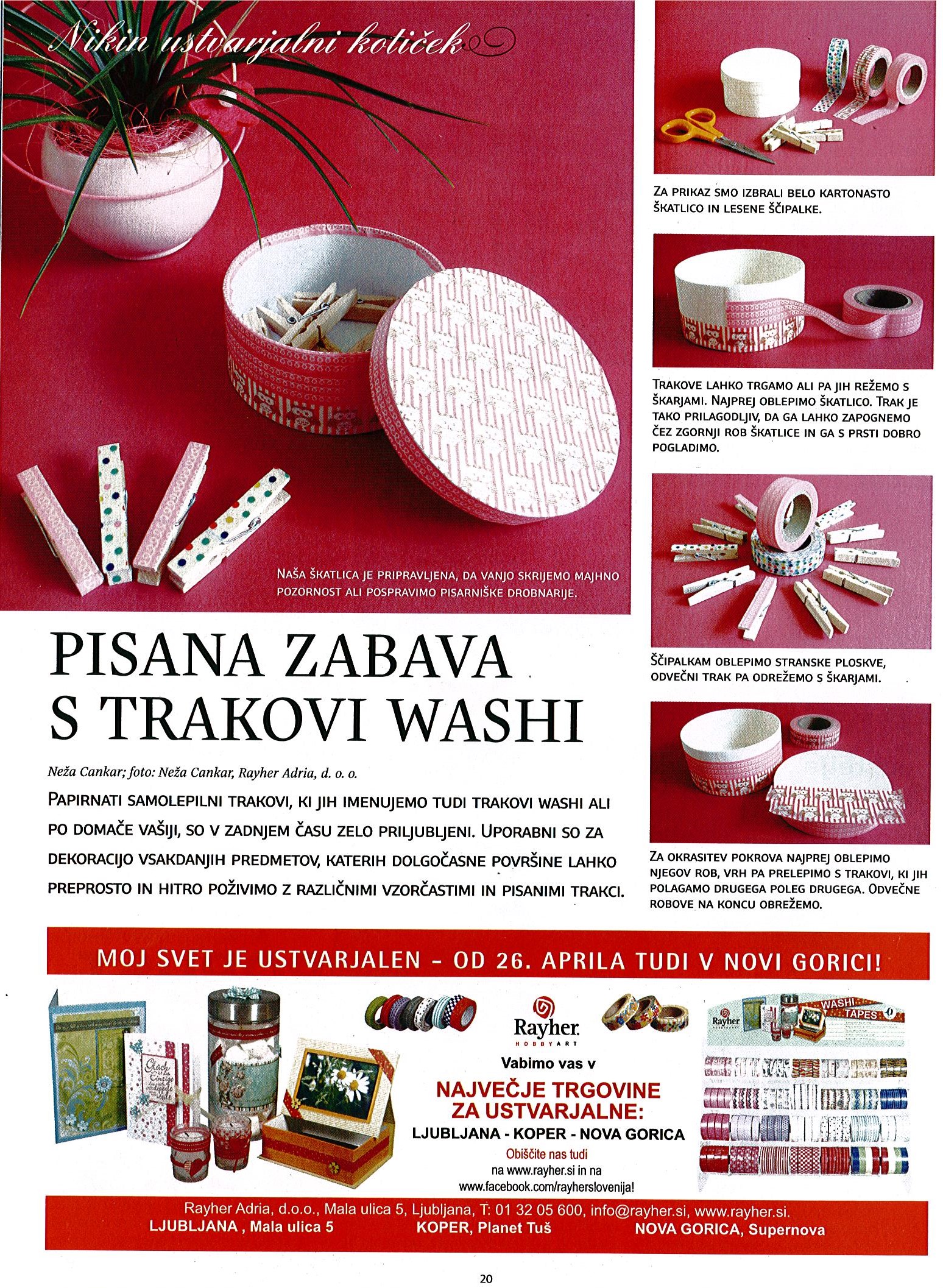 Nika - Pisava zabava s trakovi washi