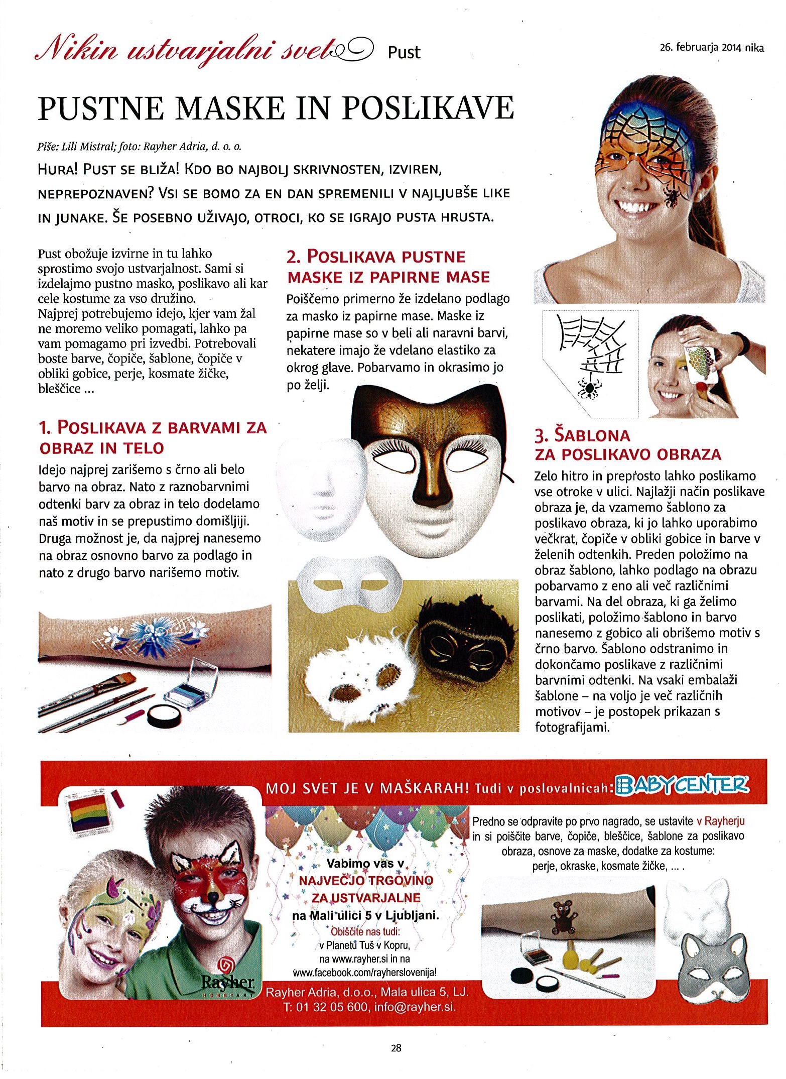 Nika - Pustne maske in poslikave