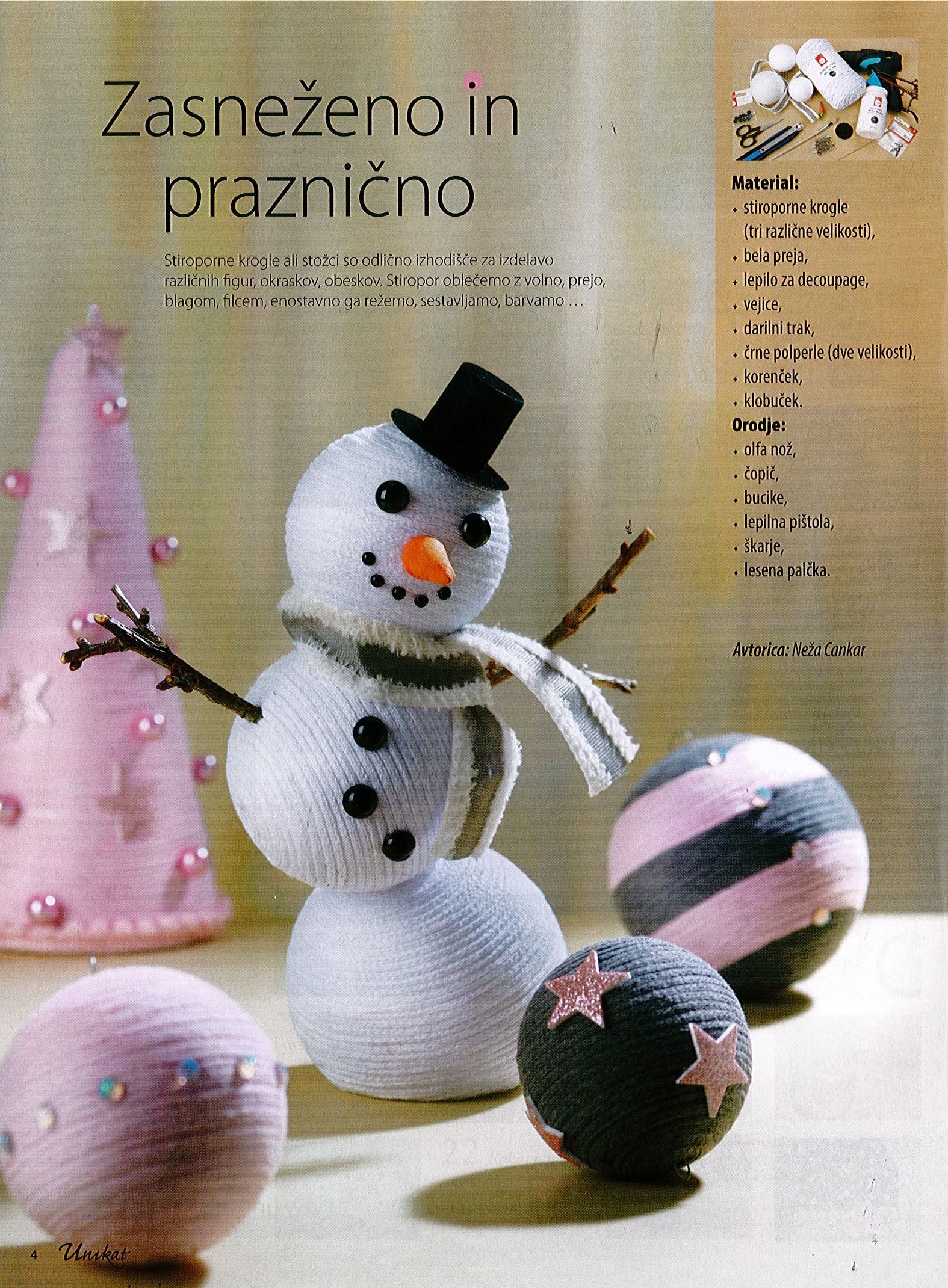 Unikat - zasneženo in praznično