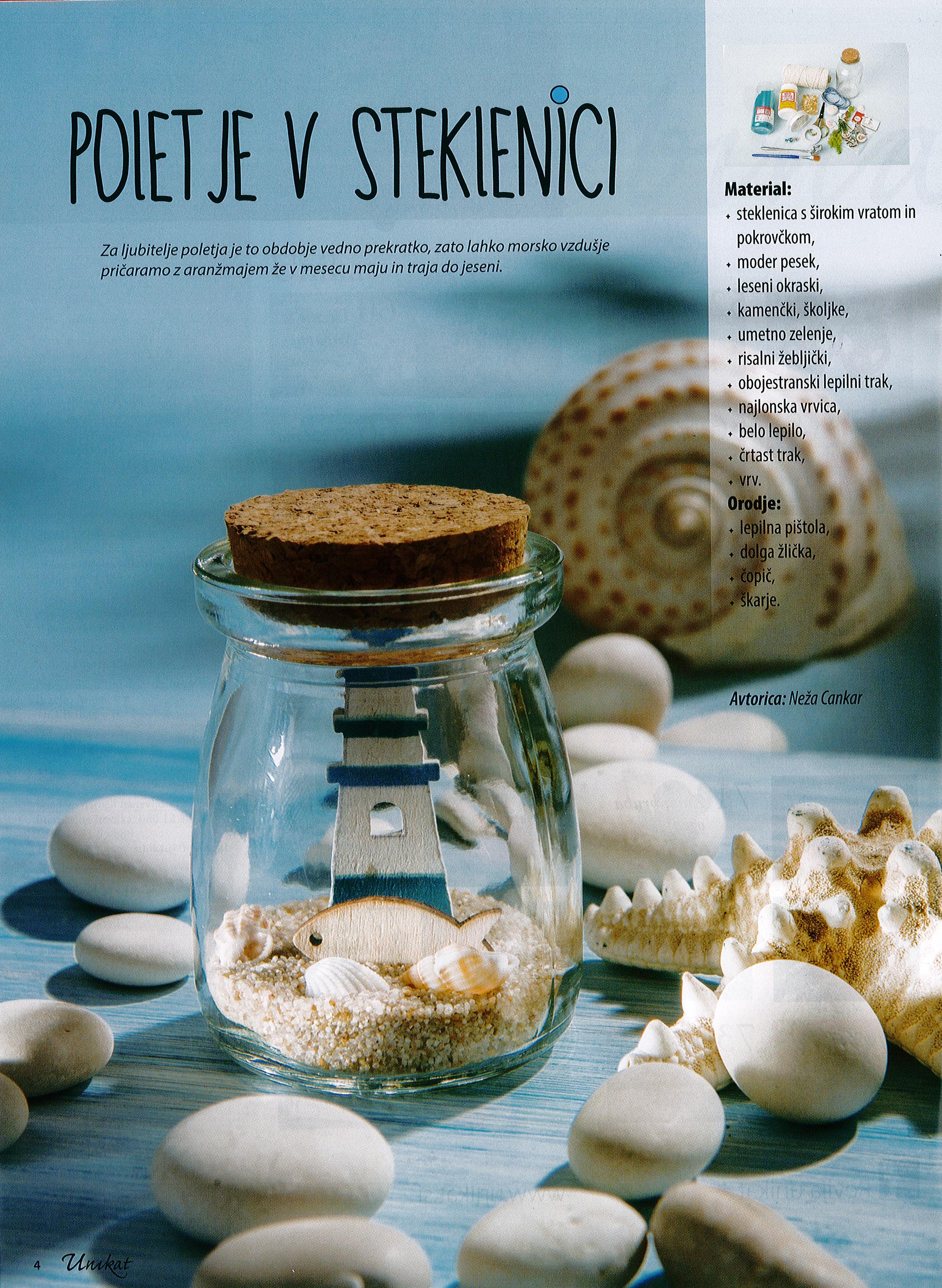 Unikat - Poletje v steklenici