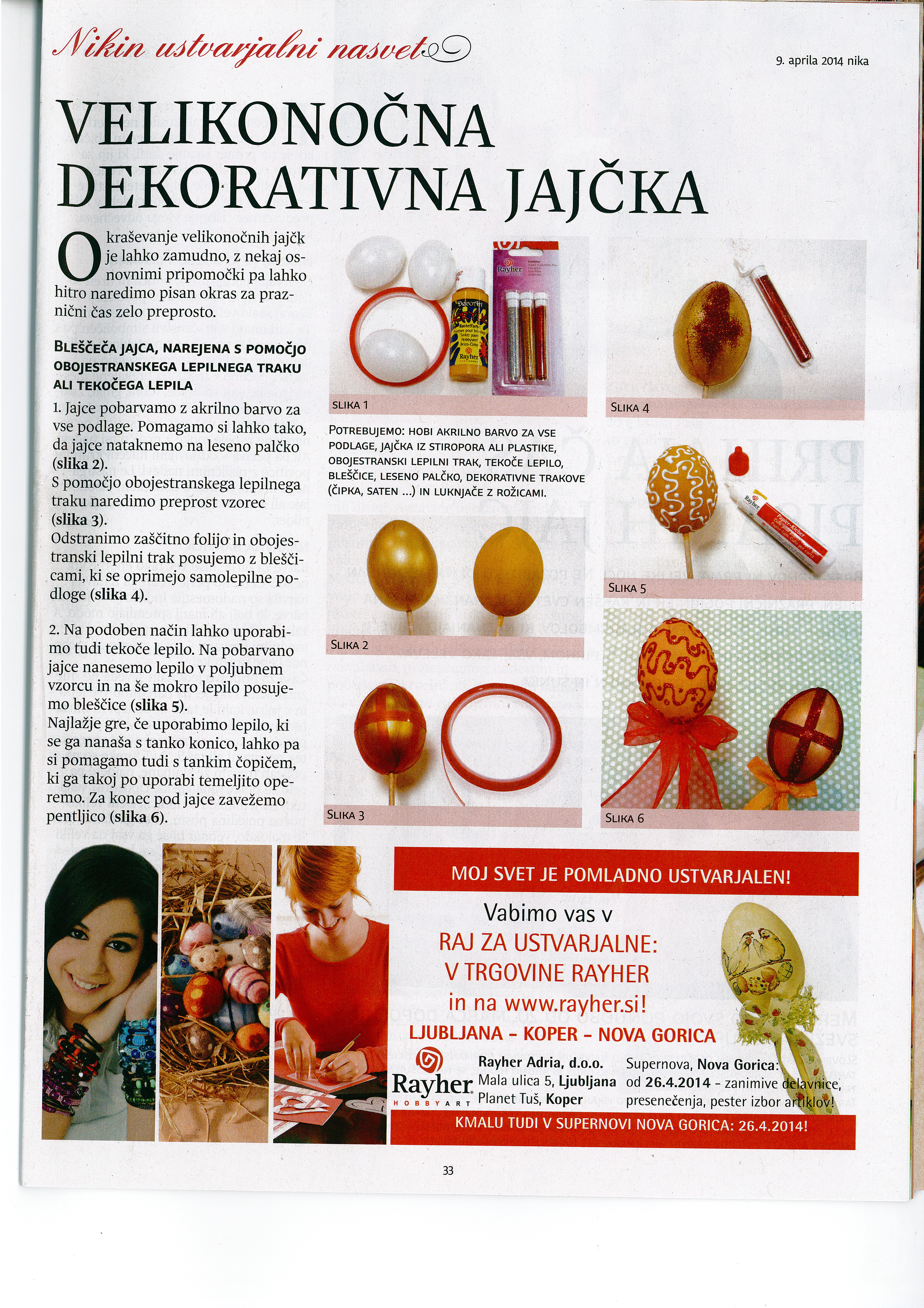 Nika - Velikonočna dekorativna jajčka