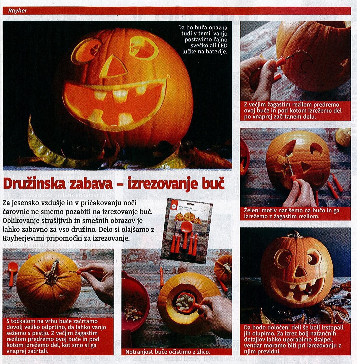 Nika - Družinska zabava - izrezovanje buč